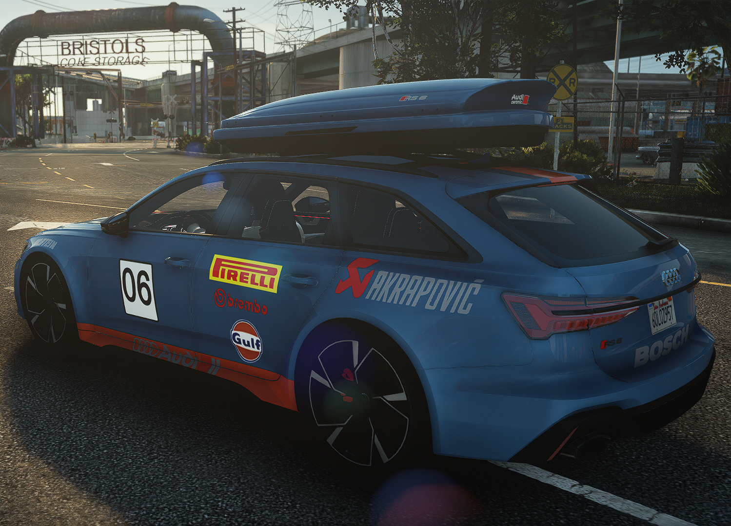 Gulf Livery for Audi RS6 2020 - GTA5-Mods.com