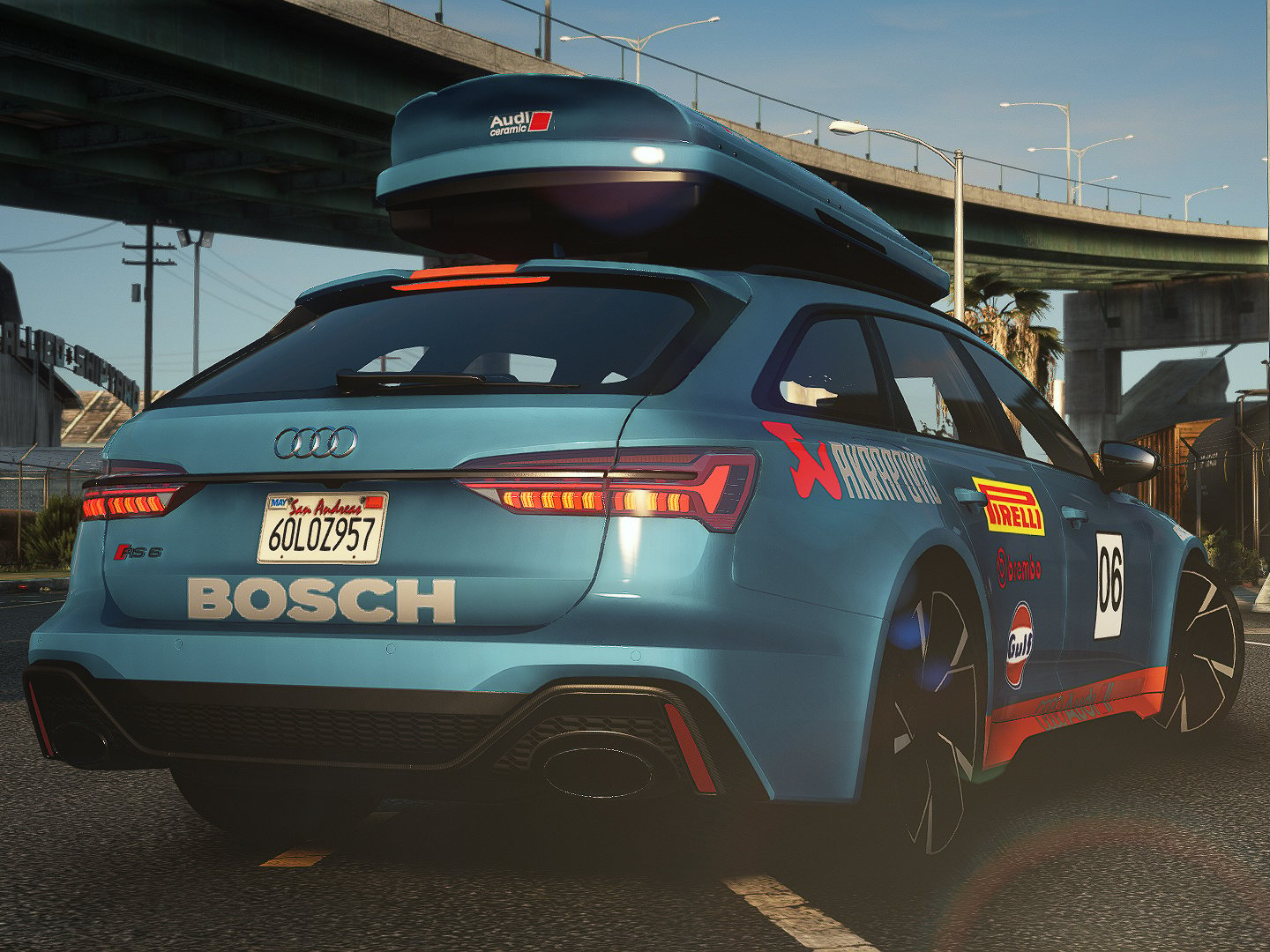 Gulf Livery for Audi RS6 2020 - GTA5-Mods.com