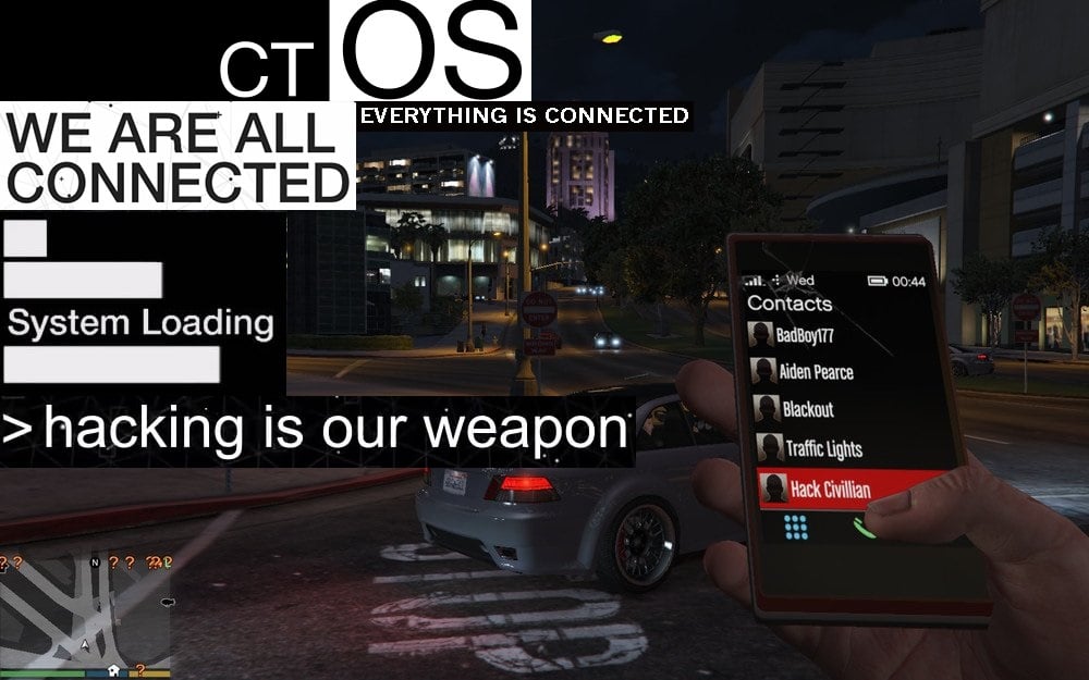 This mod adds 'Watch Dogs' hacking capabilities to 'Grand Theft Auto V