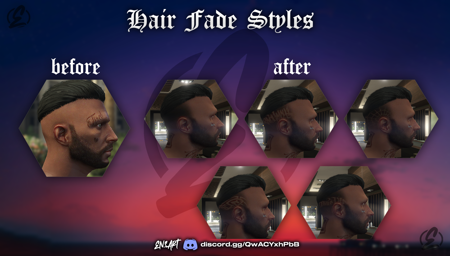 Hair Fade Styles Pack V1 for MP Male/Female 