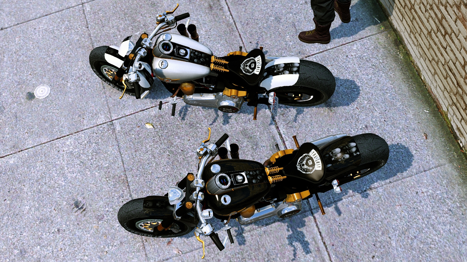 Harley Davidson Fat Boy Lo Racing Bobber Lost Mc Custom Replace Animated Gta5 Mods Com
