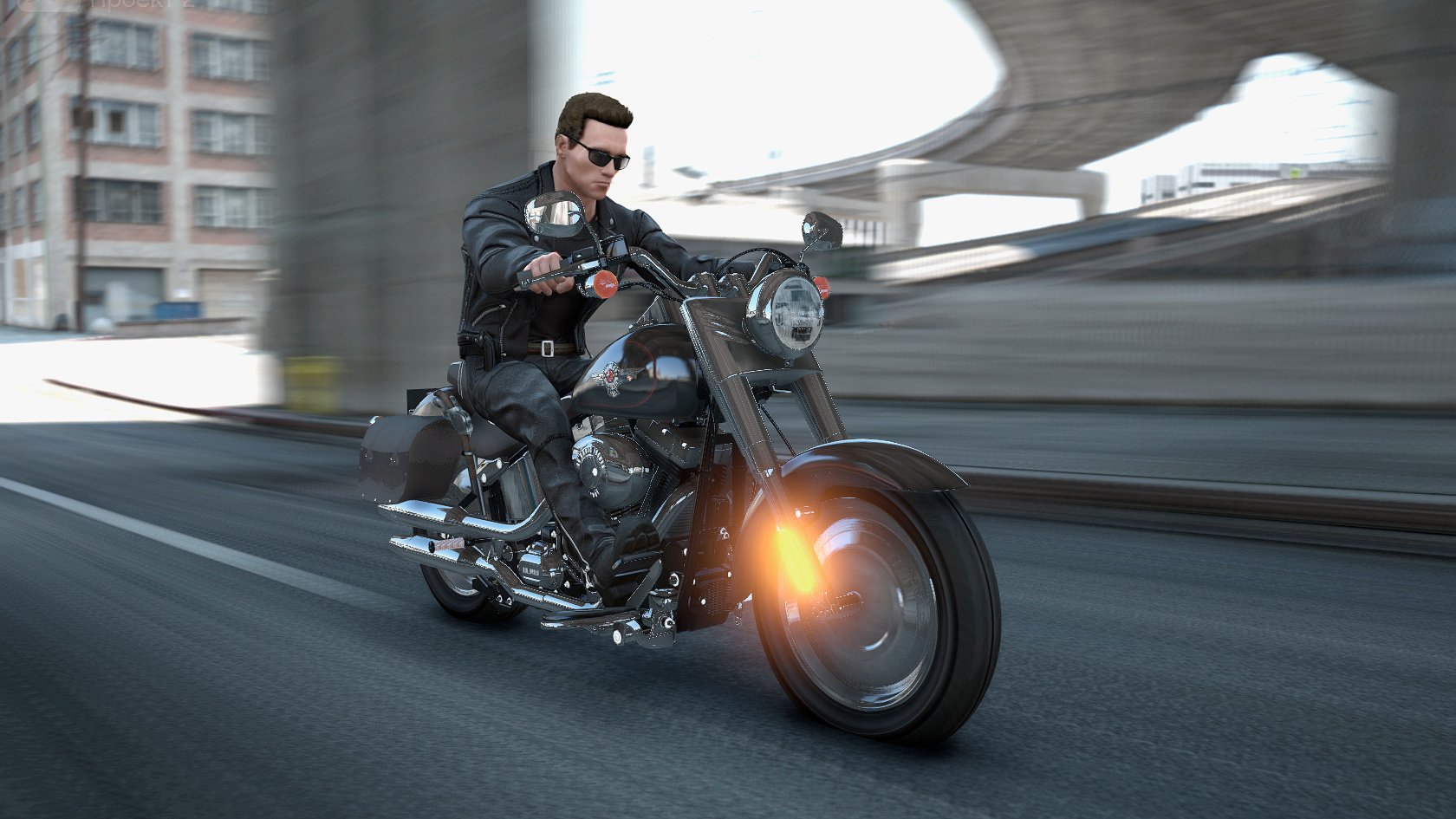 Harley Davidson Fat Boy Terminator 2 Add On Gta5 Mods Com