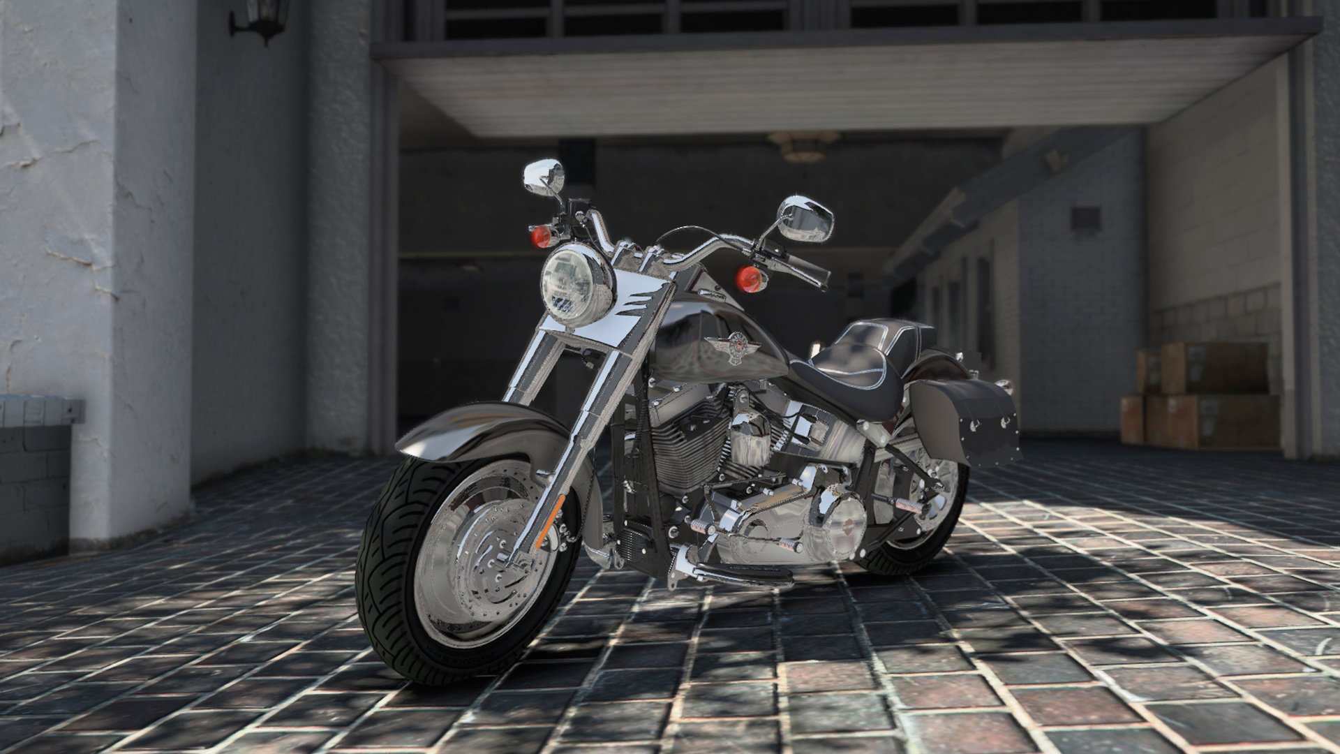  Harley Davidson Fat boy Terminator 2  Add On GTA5 Mods com