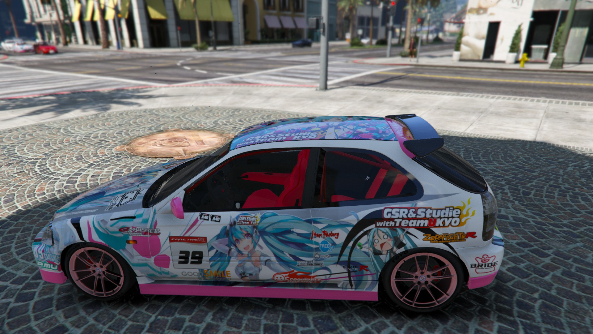 痛車 Honda Civic Type-R EK9 Itasha "Racing Miku 2012" Livery ...