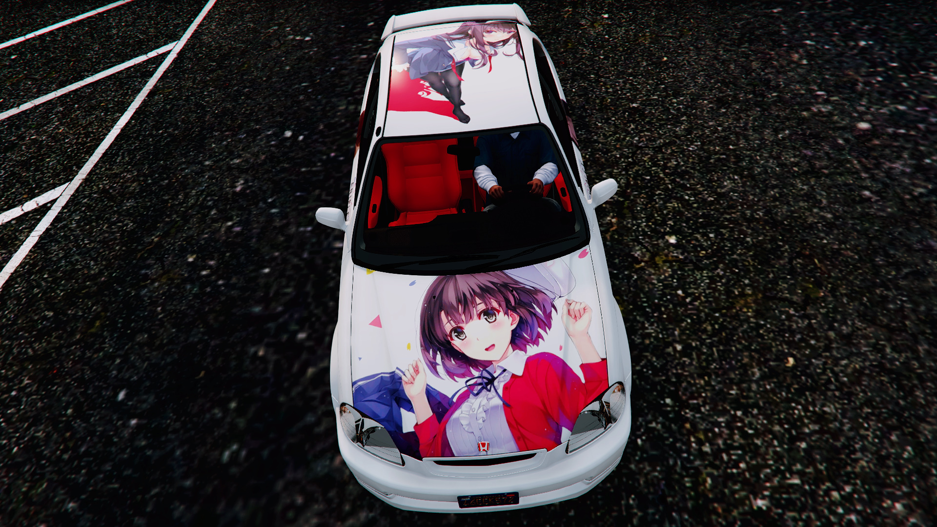 冴えない彼女の育てかた 痛車 Honda Civic Type R Ek9 Gta5 Mods Com