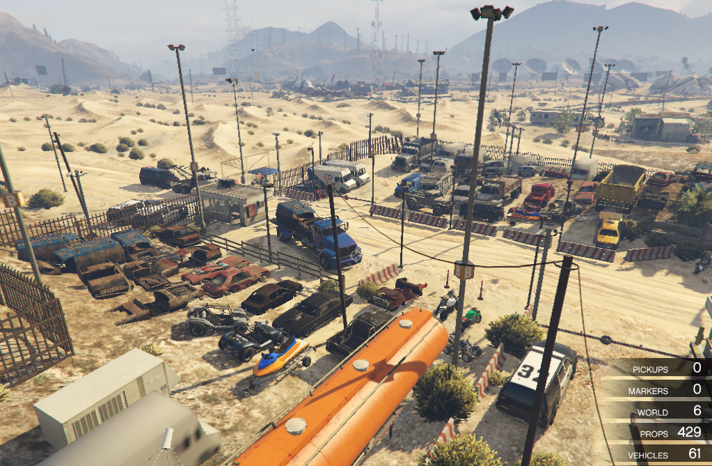 Impounded cars yard + police check post - GTA5-Mods.com