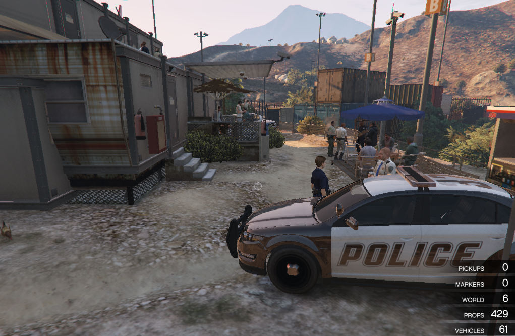 Impounded cars yard + police check post - GTA5-Mods.com