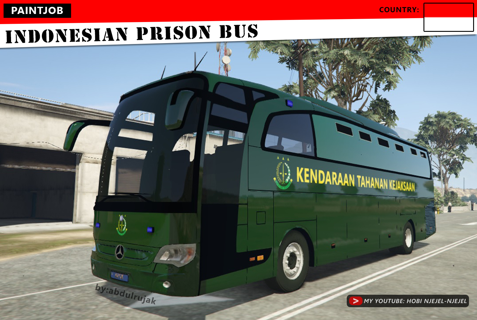 Indonesian  Prison Bus  Bus  Tahanan Indonesia  GTA5 Mods com