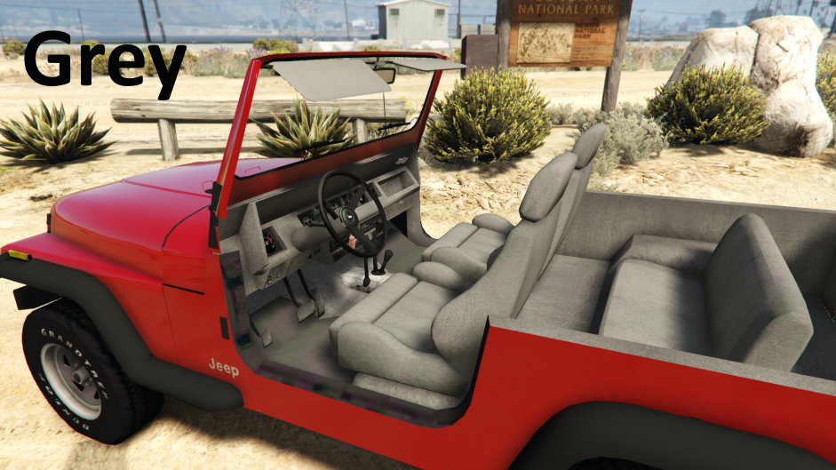 Interior Improvements and Color Choices For Wrangler YJ By Hilux5577 - GTA5