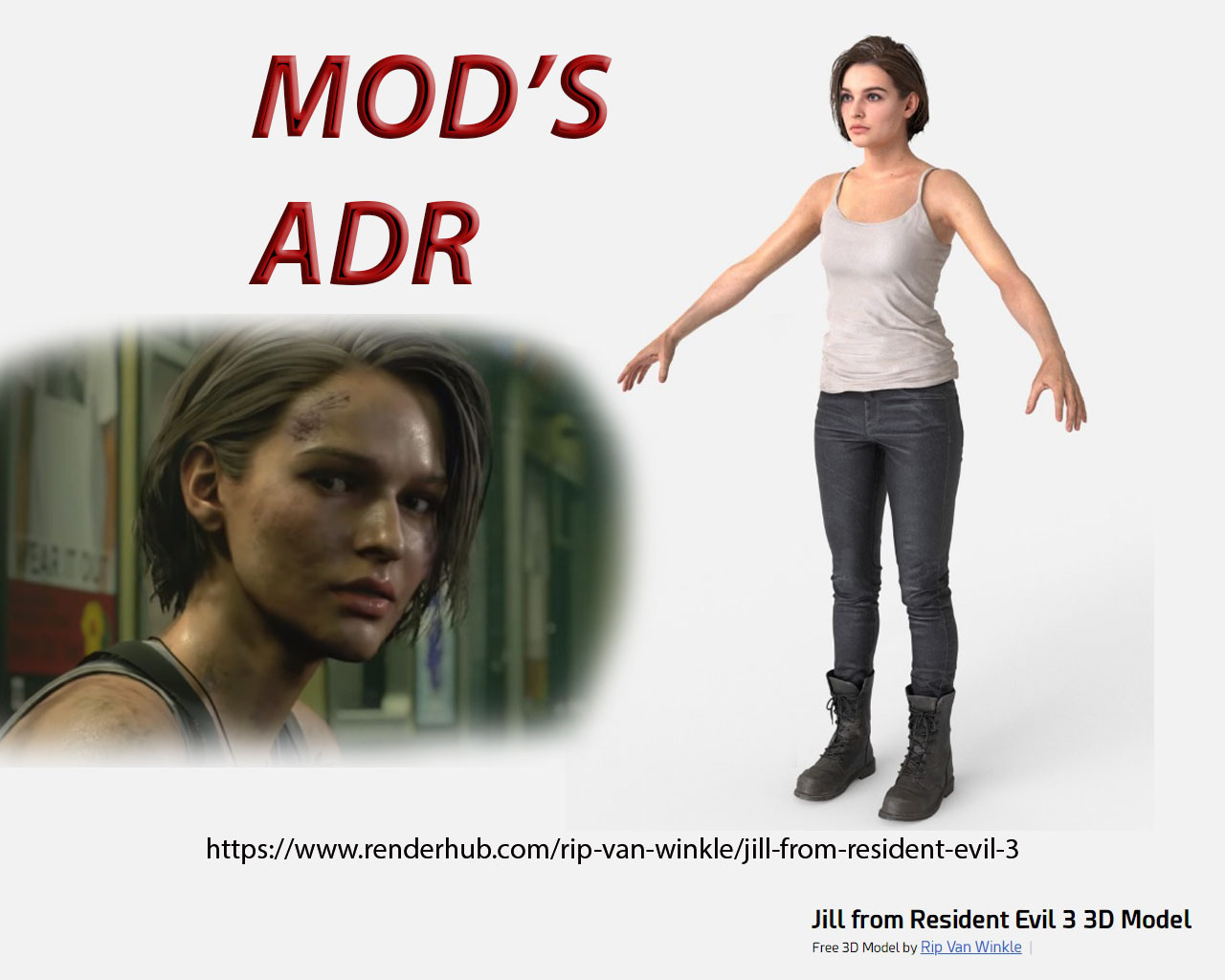 Jill Valentine - Resident Evil 5 - Mansion flashback Outfit [Add-On Ped] -  GTA5-Mods.com