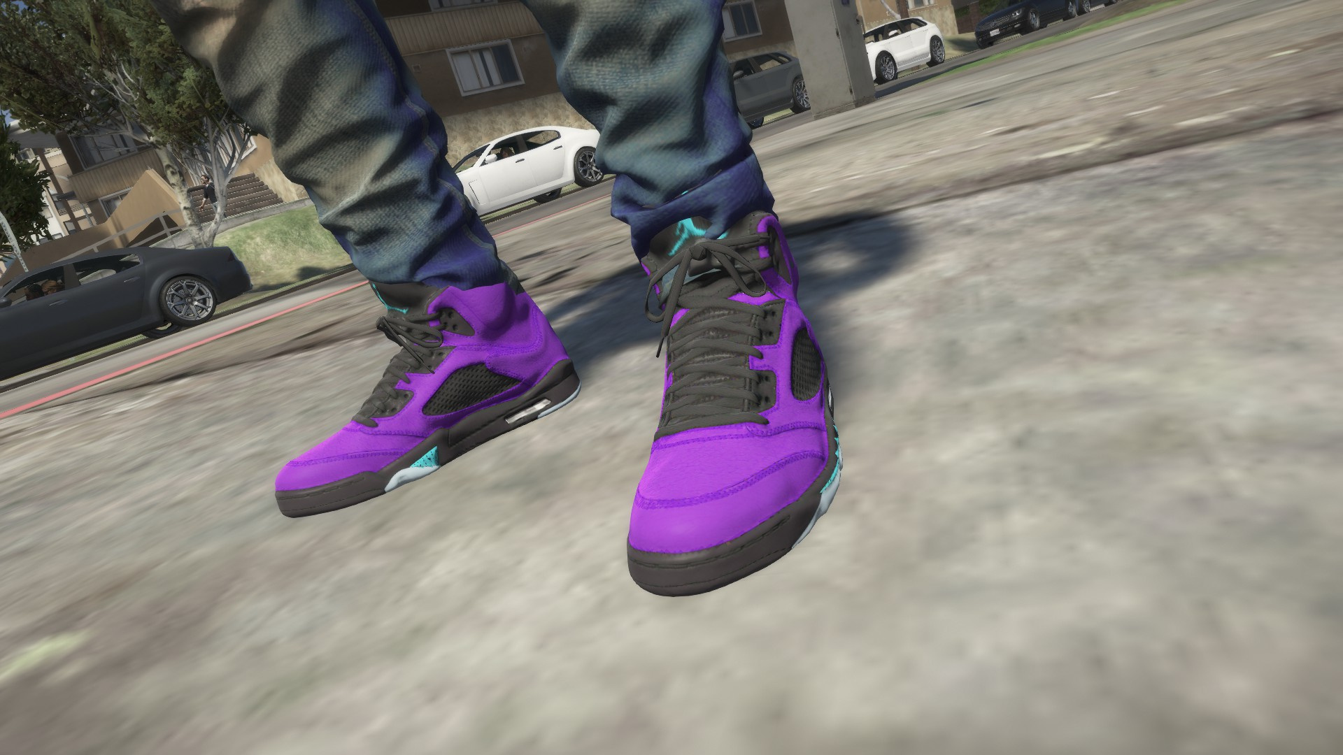 alternate grape 5s outfit