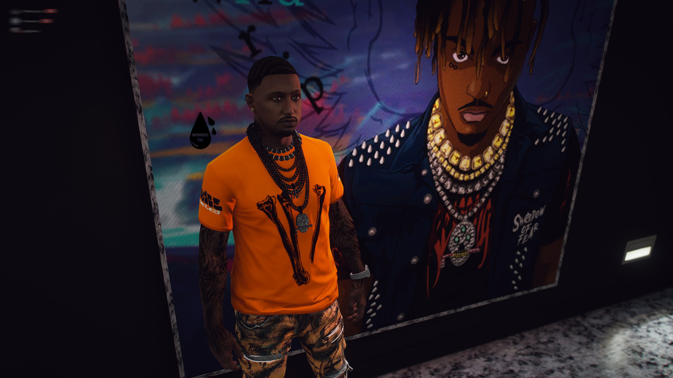 juice wrld skull and bones x vlone ***999 RIP JUICE WRLD*** - GTA5