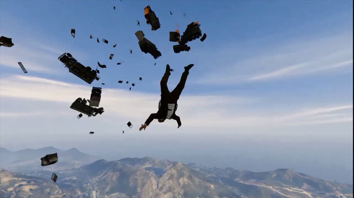 gta 5 sky diving