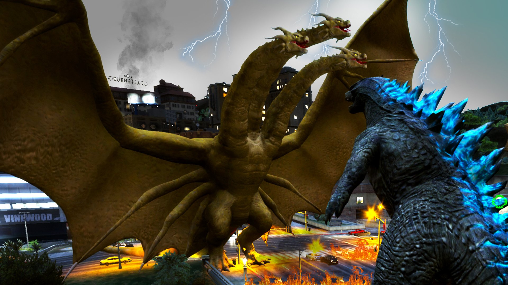 King Adora Godzilla : Godzilla 2019 Vs King Ghidorah 2019 By ...