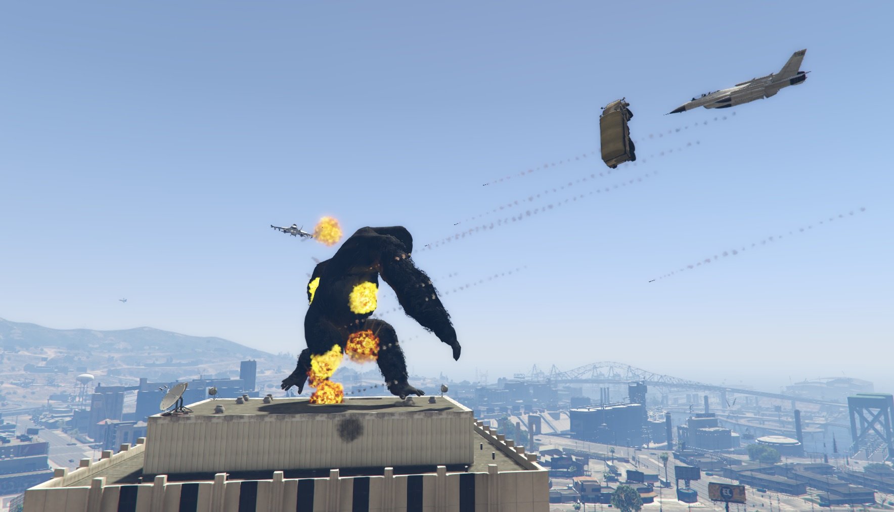 King Kong & Godzilla GTA 5 Mods are now available for download