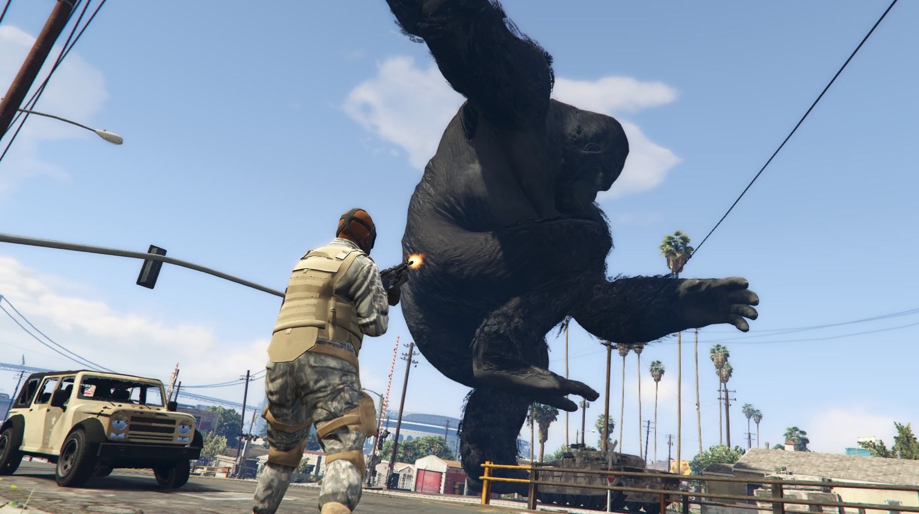 King Kong & Godzilla GTA 5 Mods are now available for download