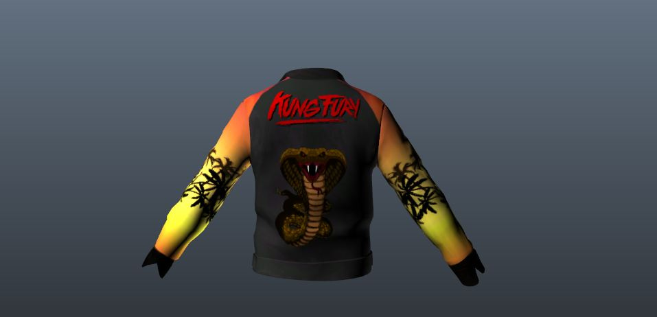 Kung Fury jacket for Trevor (from 