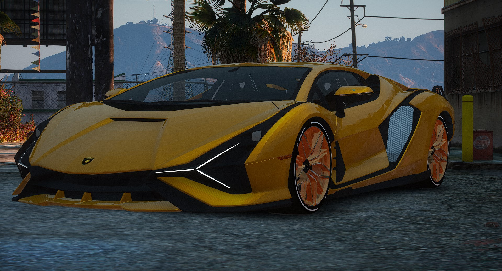 Lamborghini Drag Car Fivem