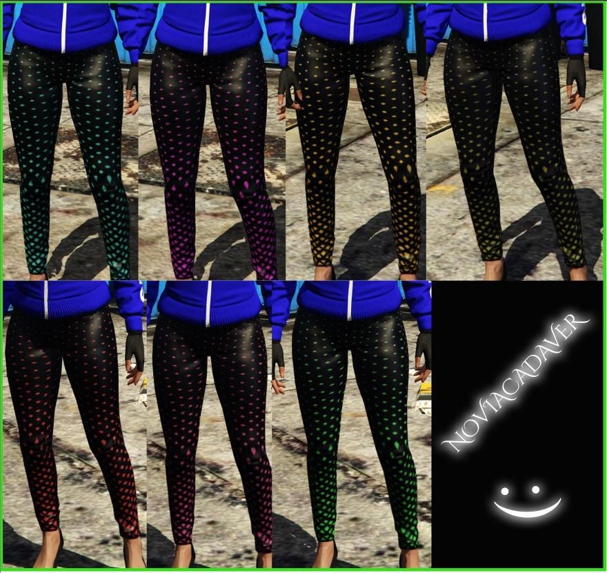 Leggings Color Circle Texture Pack for Female MP Character 
