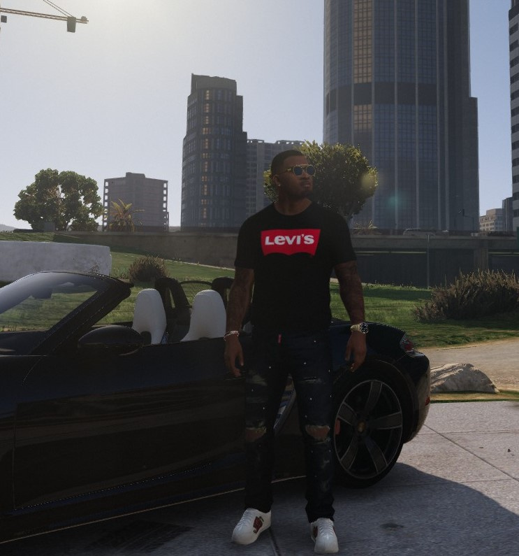 Levi's Black T-Shirt - GTA5-Mods.com