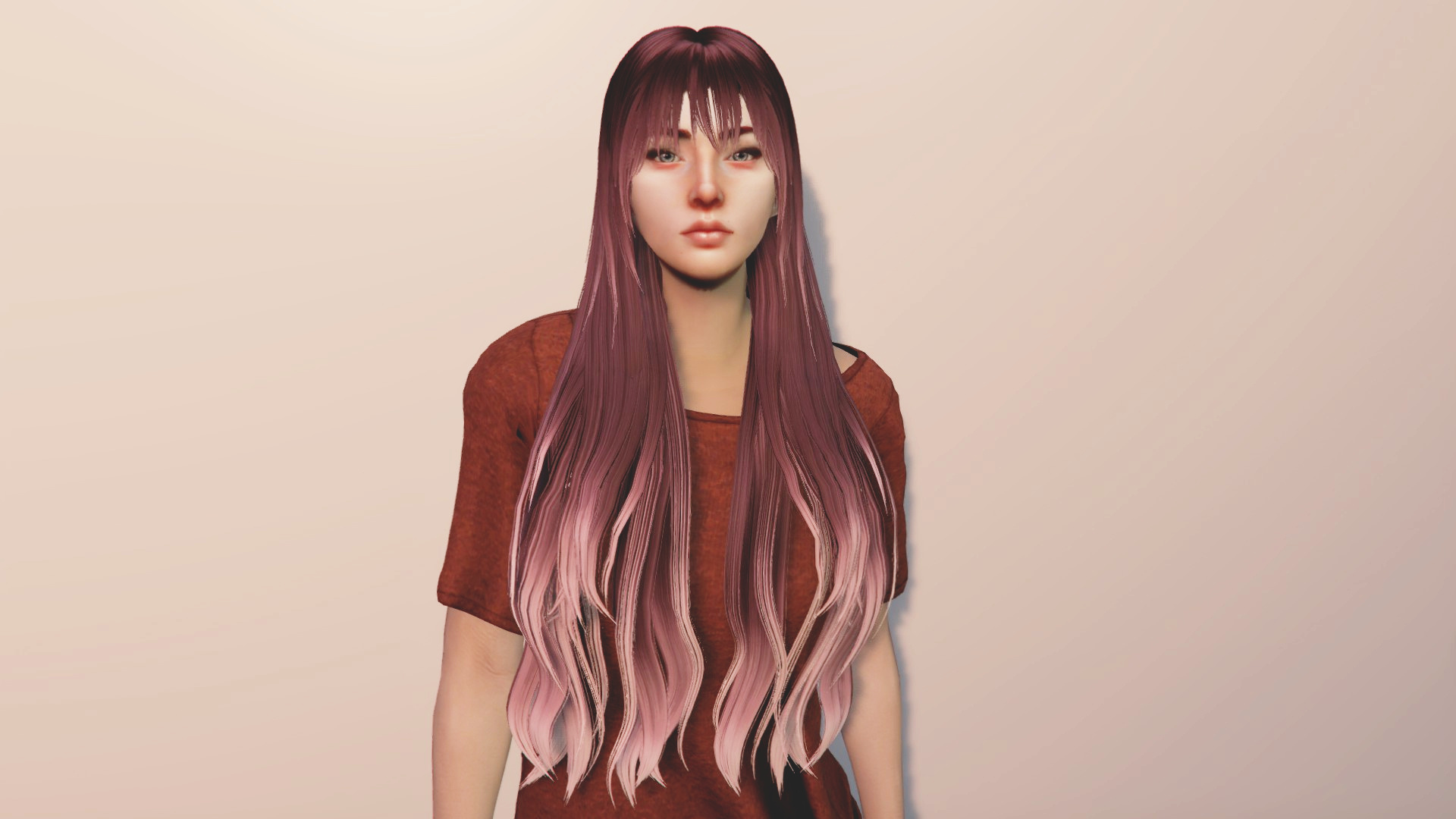 Long Haircut With Highlights For Mp Female Gta5