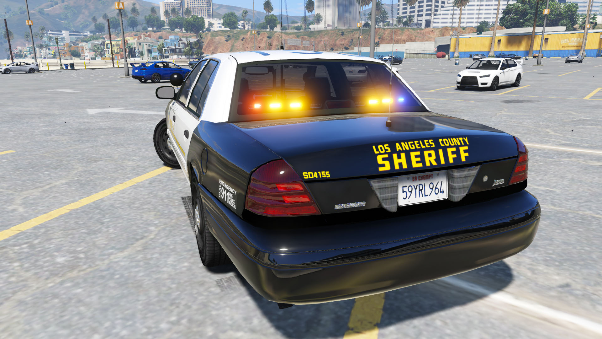 Los Angeles Sheriff's Department 2011 CVPI Slicktop.