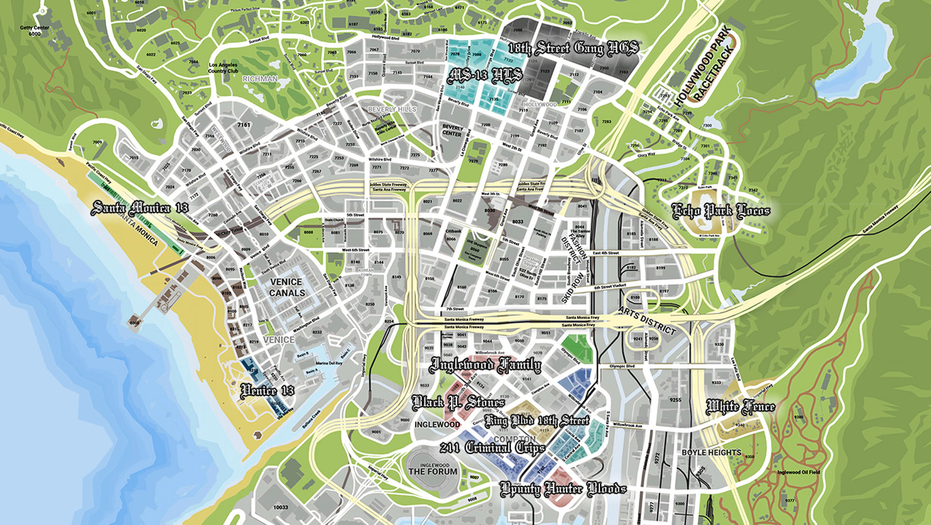 Gta 5 map with street names (117) фото