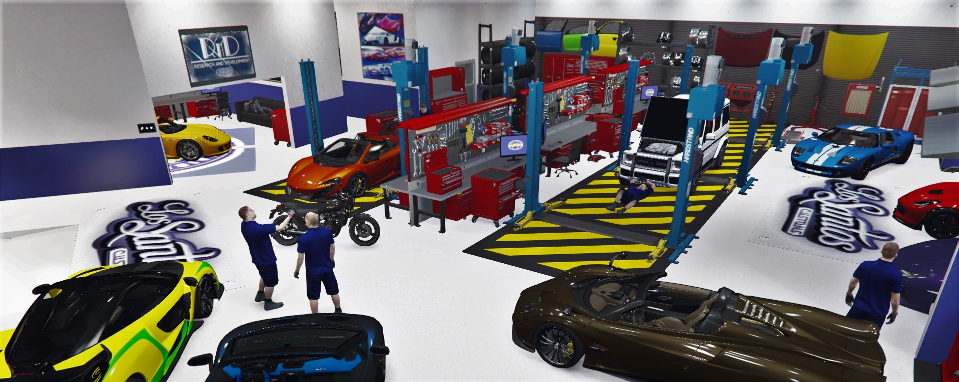 Luxury Los Santos Customs FiveM Ready Luxury Garage With Customisation  Blips Included And Luxury Offices / Esx Ready Map Script Download.