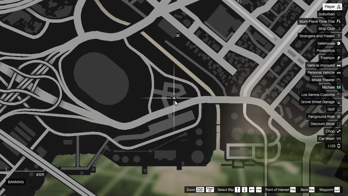 Where is the skatepark on the GTA 5 Map?