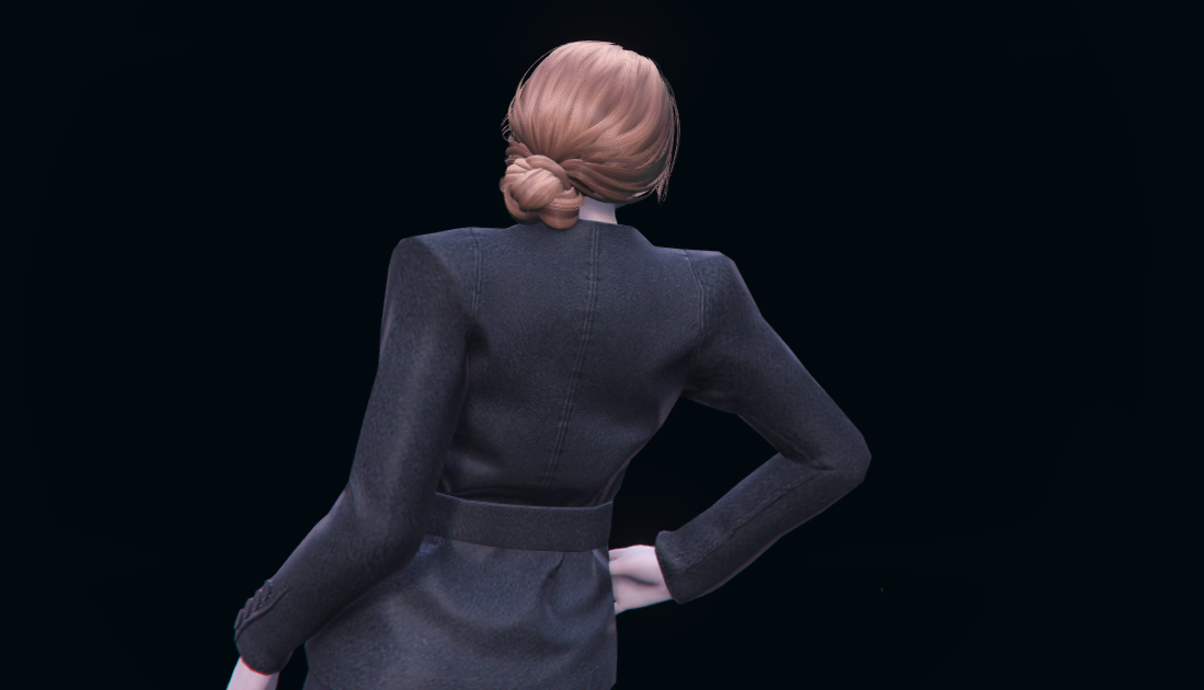 Low Bun Hairstyle For Mp Female Gta5