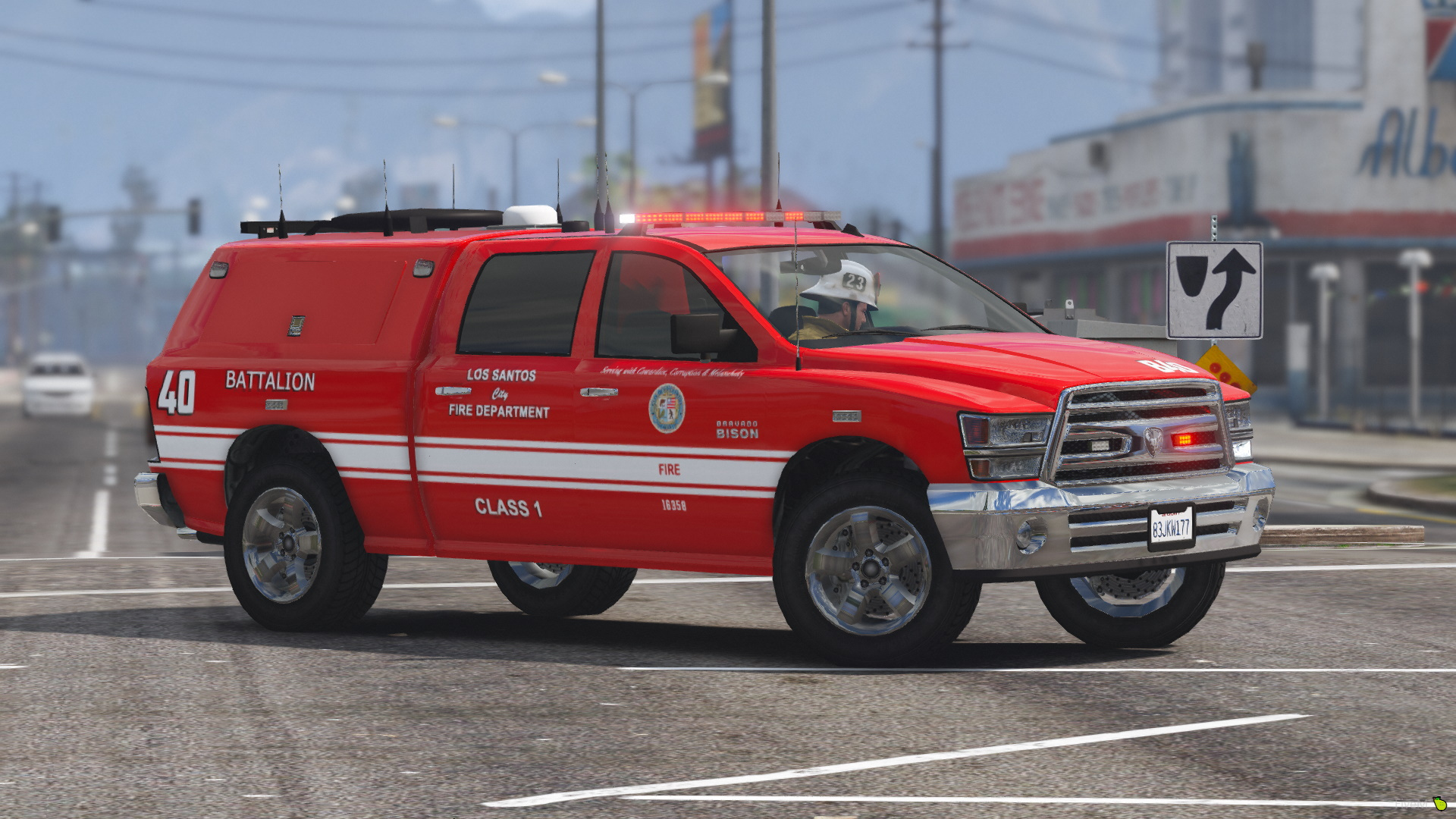 LSFD GTA 5. Emergency Command vehicle. Grasley GTA 5.