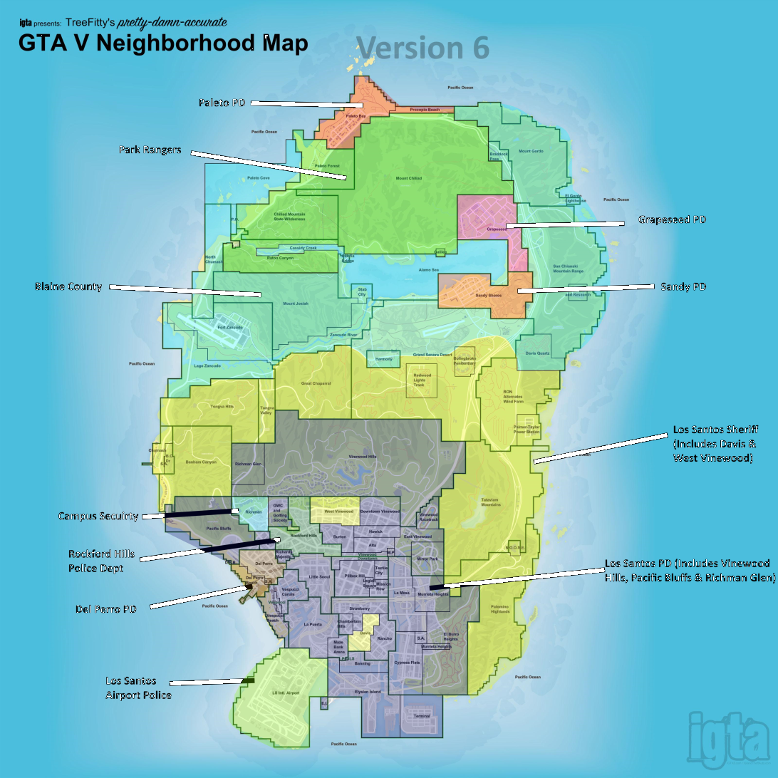 Gta 5 map neighborhoods фото 3