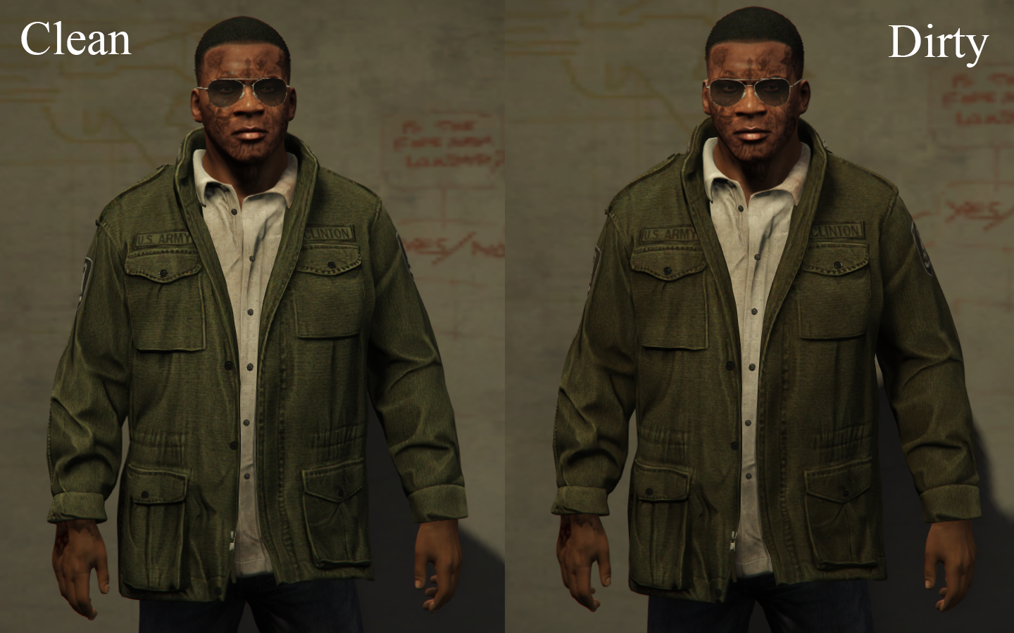 Mafia 3 Inspired Army Jacket for Franklin 