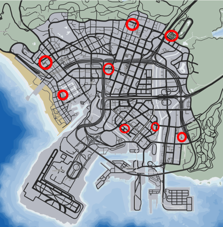 Detailed Gta V Weapons Locations Map - vrogue.co