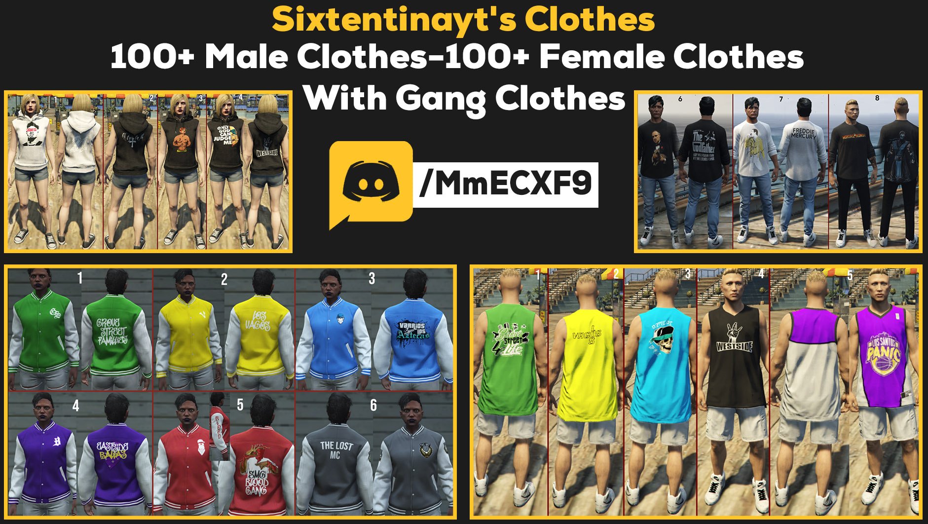 Fivem Gang Clothing Pack