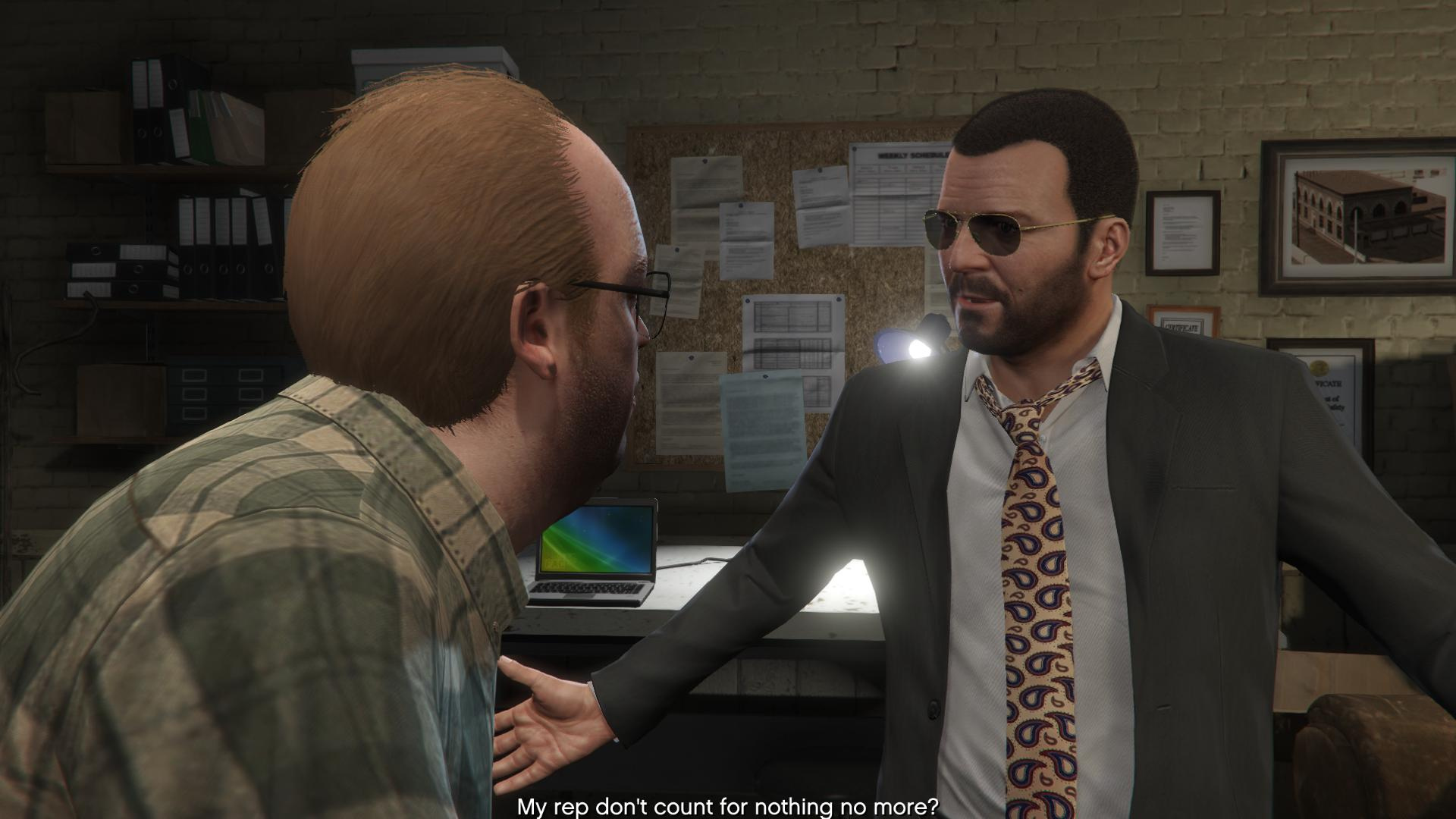 Max Payne's tie for Michael 