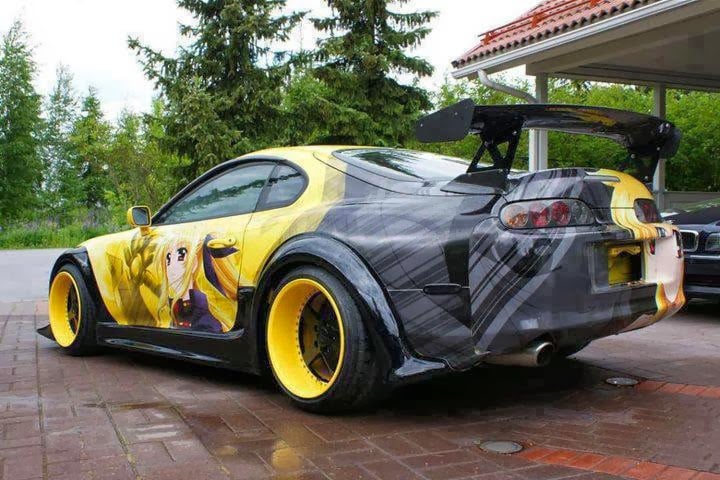 13 Anime car paint ideas | car, car painting, anime