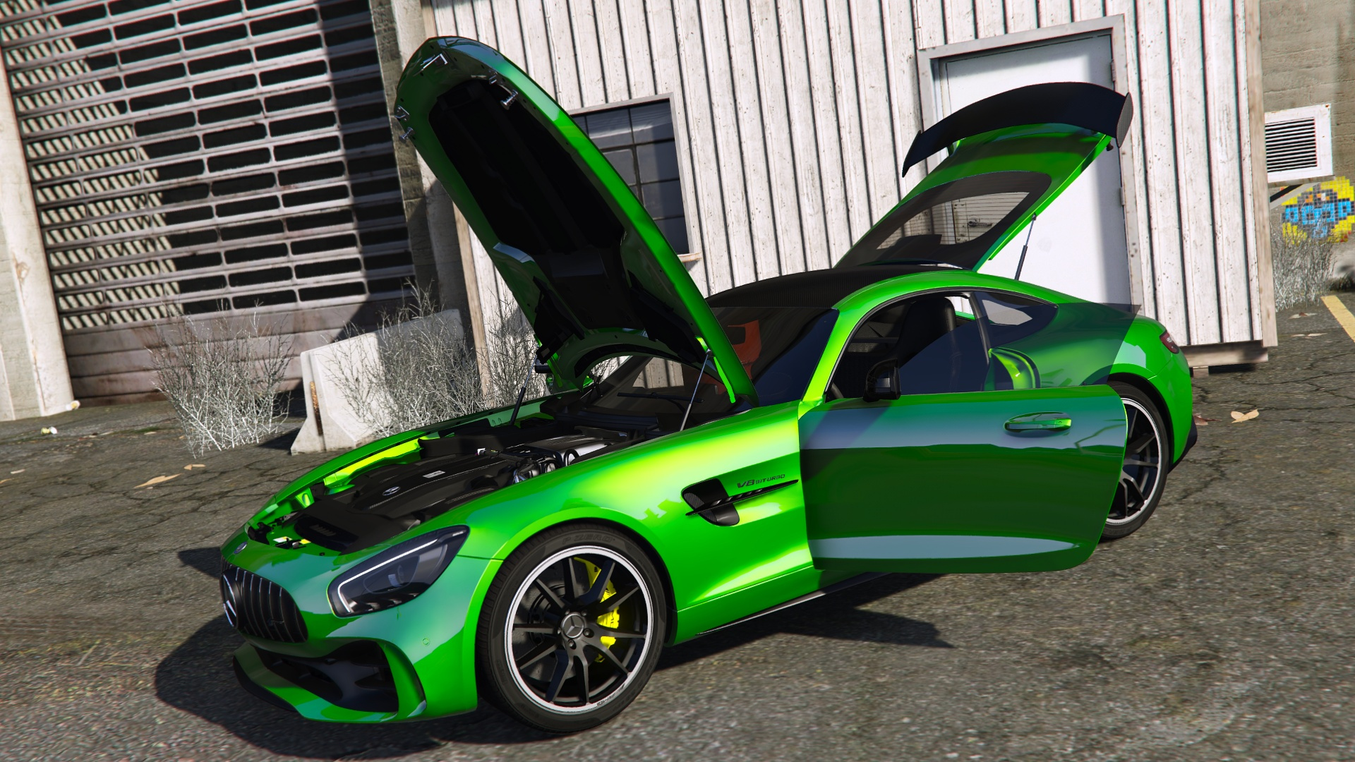 Mercedes Benz Amg Gt R 2017 Add On Replace Template