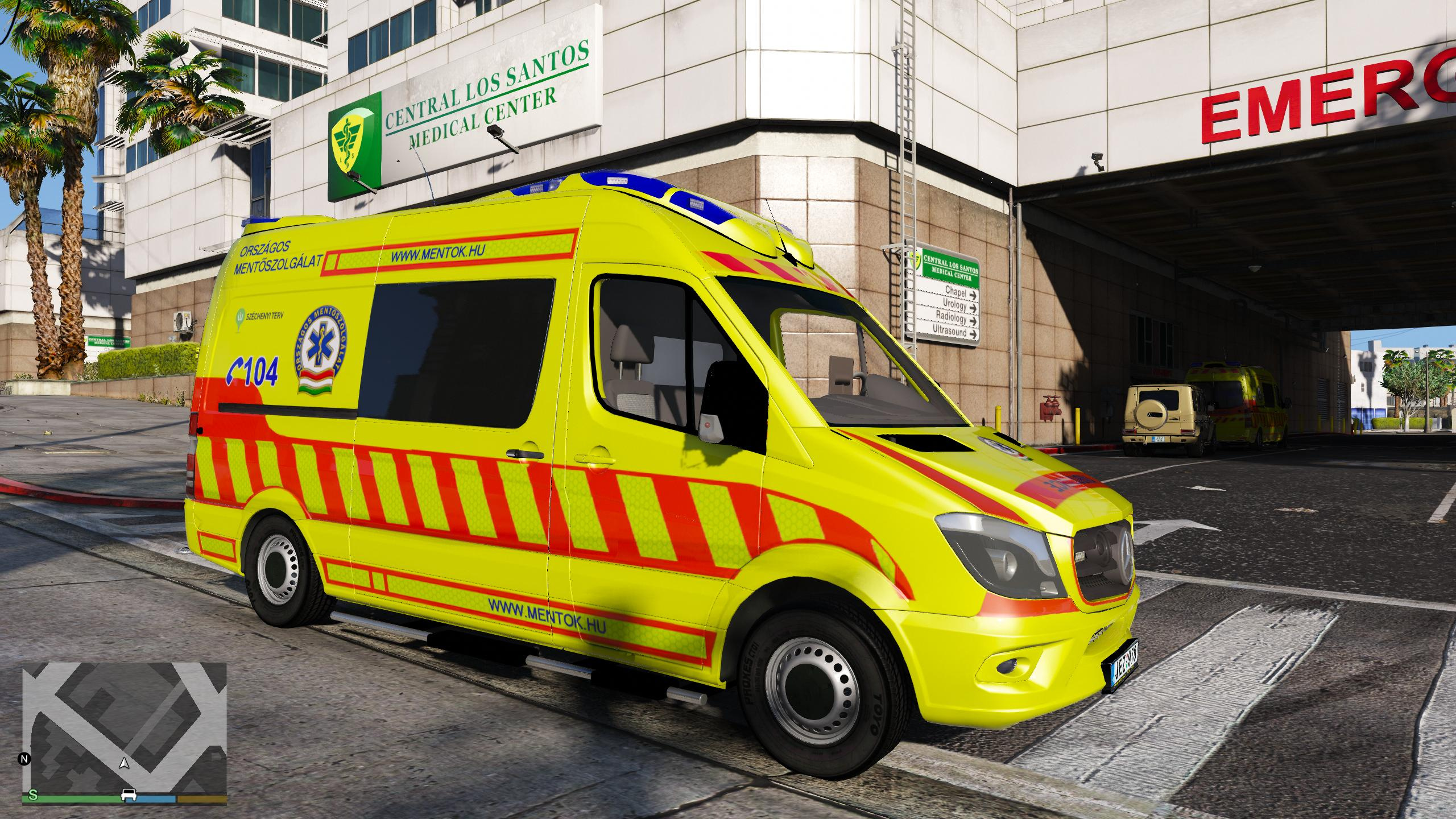 Mercedes Sprinter Facelift Hungarian Ambulance - GTA5-Mods.com