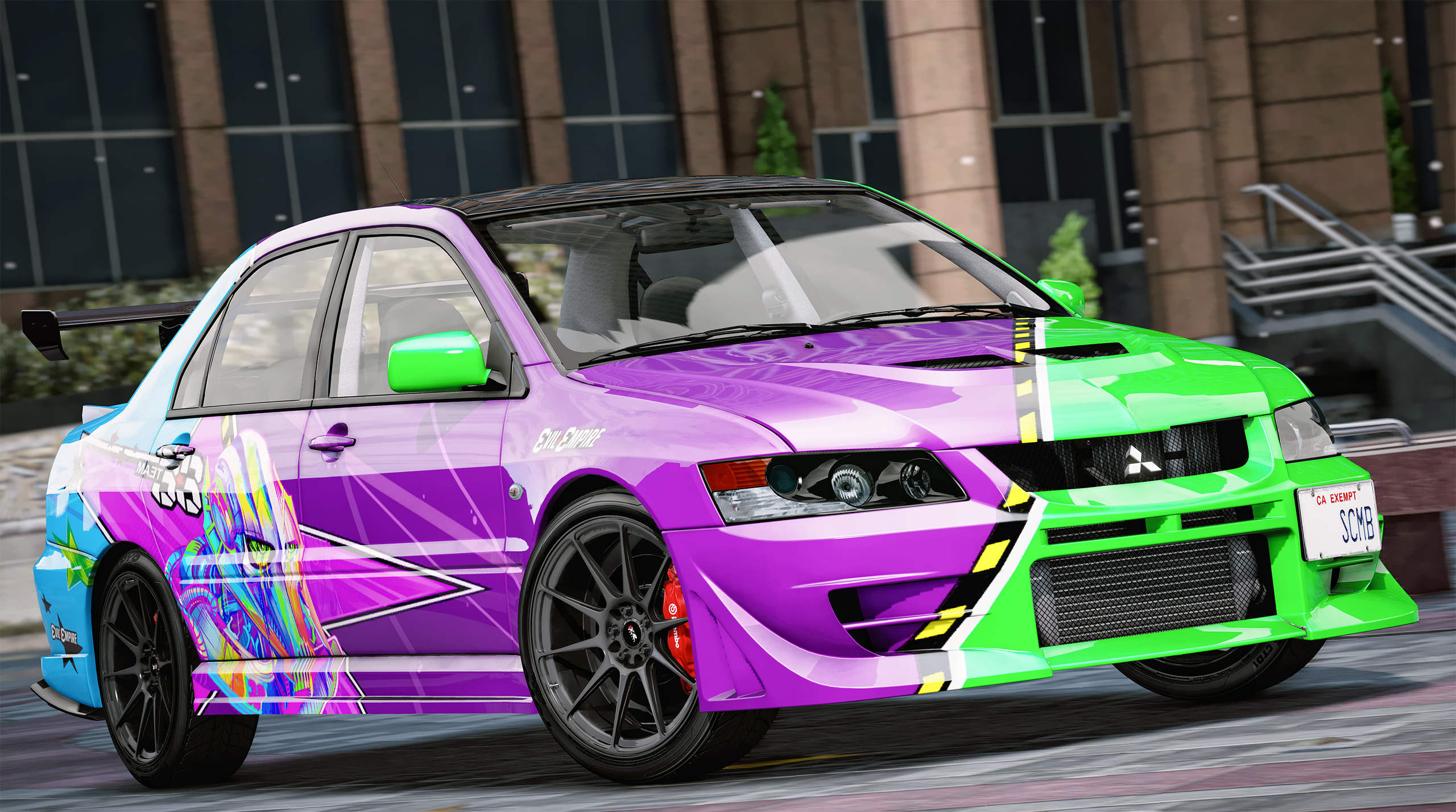 Mitsubishi lancer gta 5 фото 58