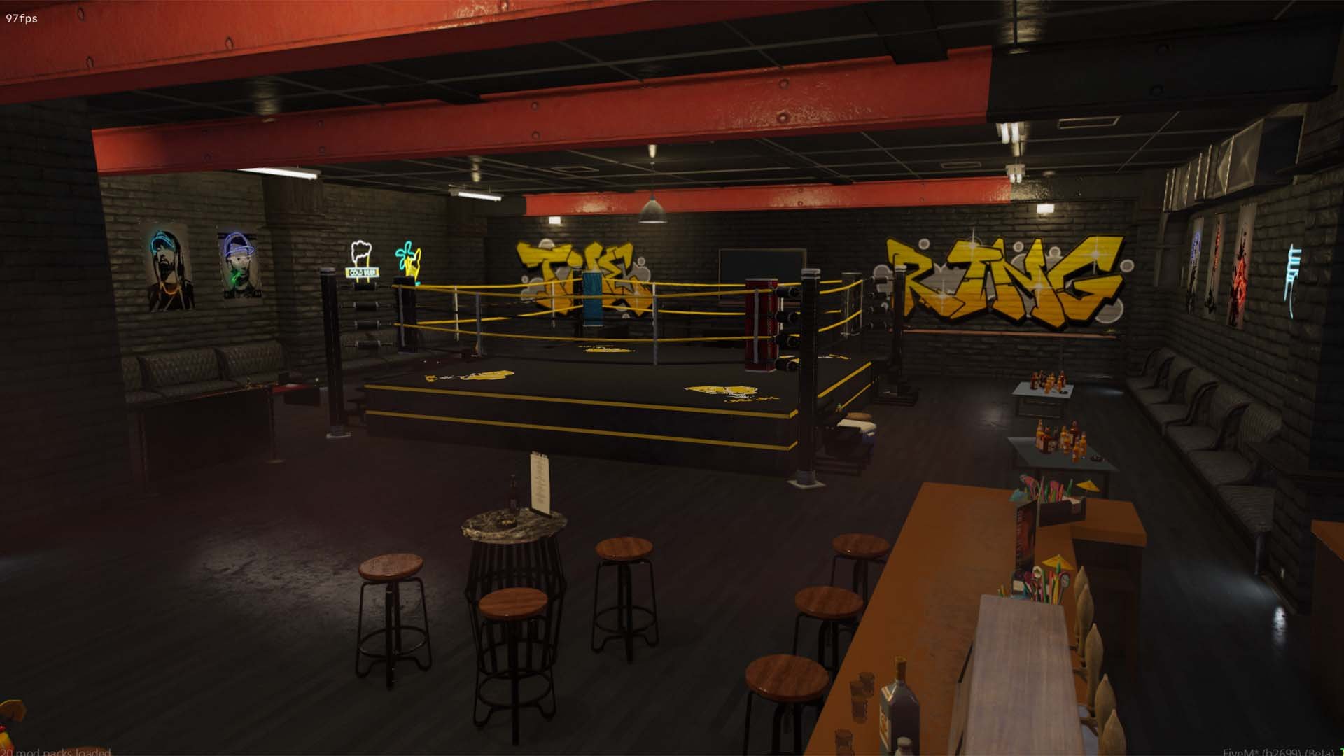 Underground Boxing Ring at Tequi-La-La, GTA FIVE M SERVER