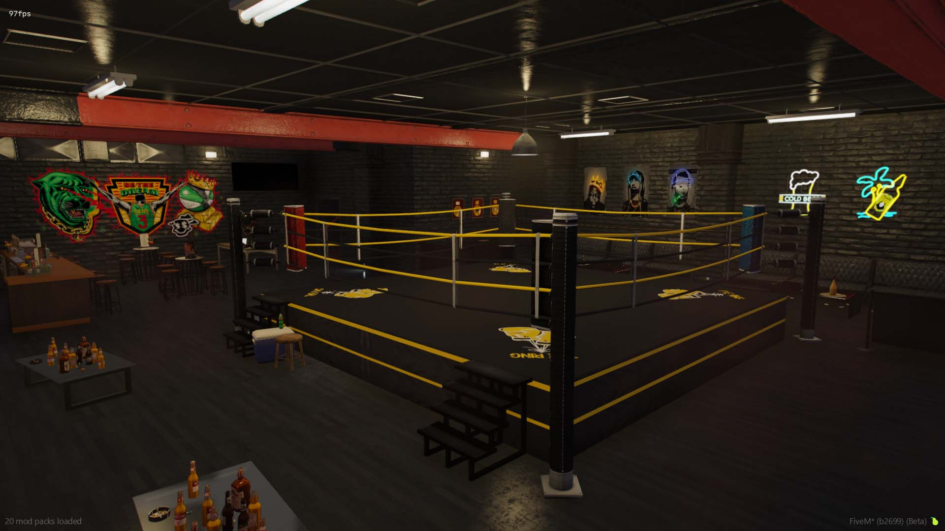 Underground Boxing Ring at Tequi-La-La, GTA FIVE M SERVER