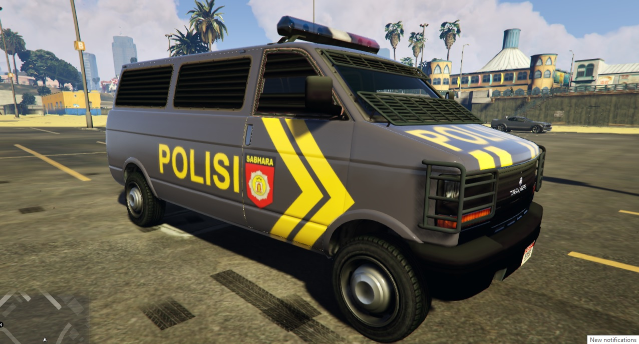 Mobil Polisi Indonesia Indonesian Police Vehicle Declasse Burrito Police Transport