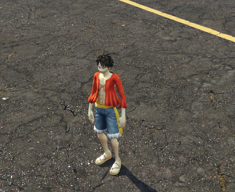 GTA 5 Mod Luffy V2 Onepiece - GTA 5 Mods Website