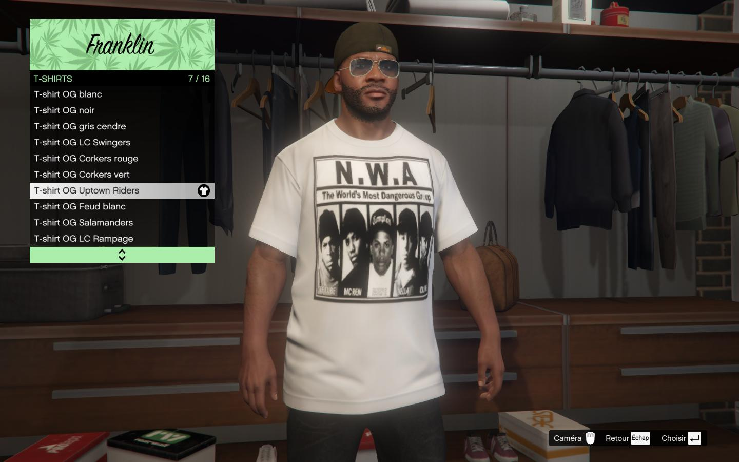 West Coast 90s Rappers T-shirts Pack for Franklin 