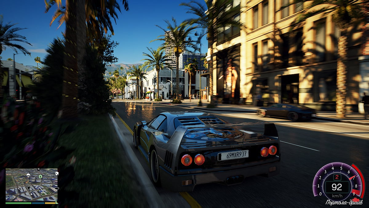 GTA 5, Next-Gen Graphics, The Rainy Night, Natural Vision Evolved, PC  Ray-Tracing Graphics Mod