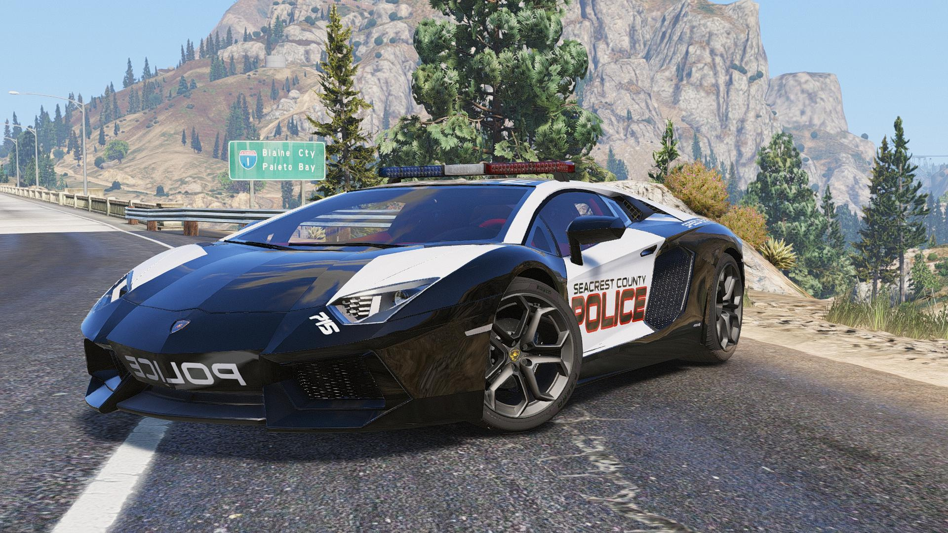 Need For Speed: Hot Pursuit - Lamborghini Aventador Police + Template ...