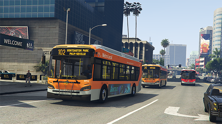 LA Metro Bus Skin for New Flyer Xcelsior - GTA5-Mods.com