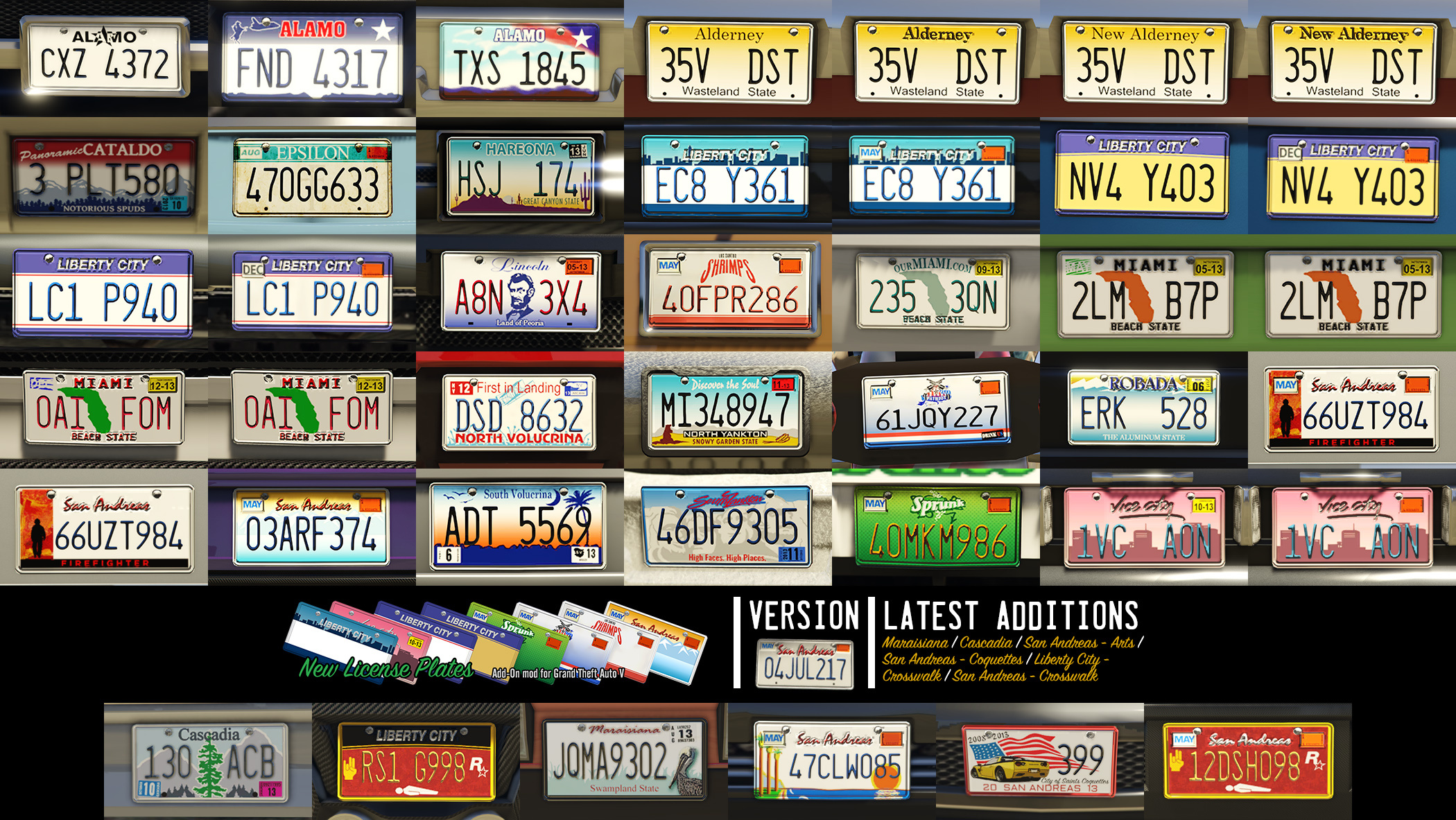 New License Plates [Add-On] - GTA5-Mods.com