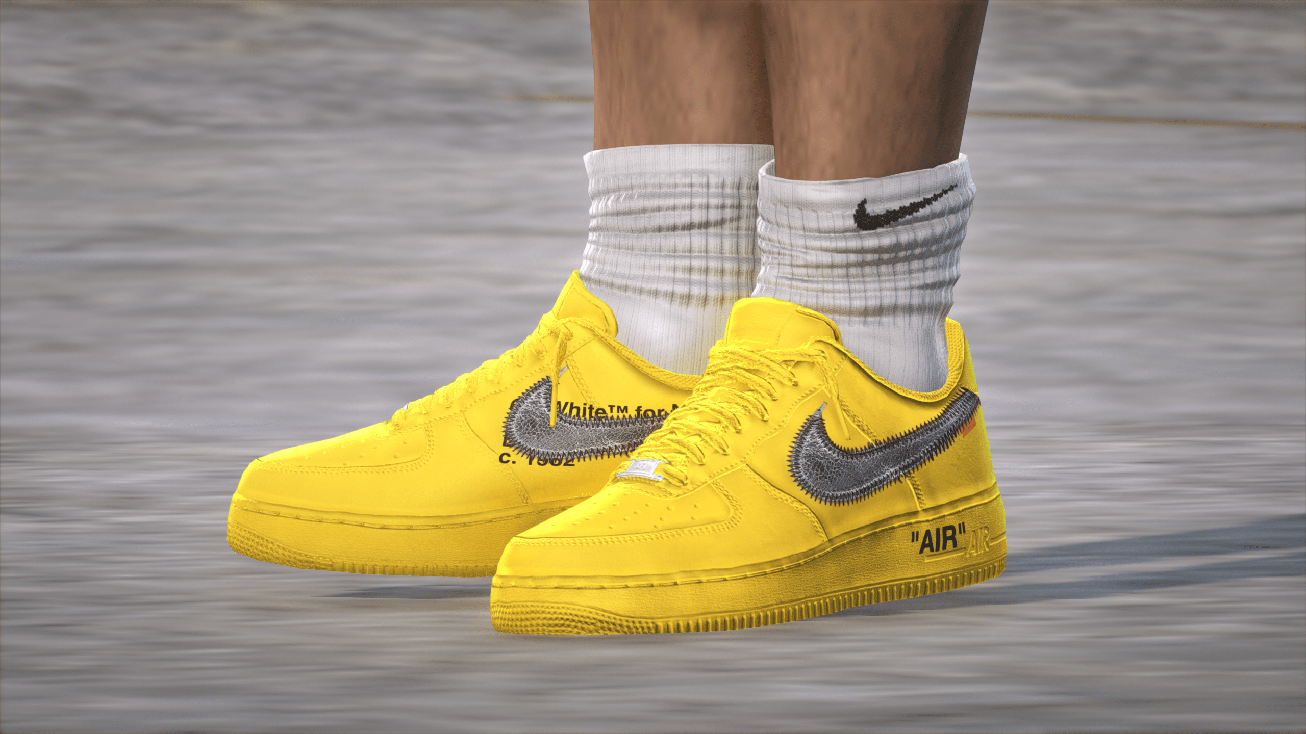 Nike Air Force 1 Low Off-White MCA University Blue for MP Male